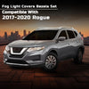 G-PLUS Fog Light Covers Bezels Driver and Passenger Side Compatible with Nissan Rogue S 2017-2020 622566FL0A 622576FL0A NI1039148 NI1038148