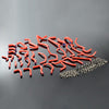 G-PLUS Silicone Radiator Hose Kit Clamps Compatible With 1990-1995 91 92 93 94 Toyota Pickup 3.0L V6 Red
