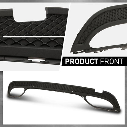 G-PLUS Rear Bumper Valance Compatible with Benz C-Class 2015-2016 2058856238 MB1195107 Black