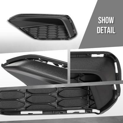 G-PLUS Fog Light Covers Front Driver Left Side Compatible with Ford Mustang 2023-2024 PR3Z17E811AA, FO1038237 Black