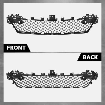 G-PLUS Front Bumper Grille With Parktronic Holes Center Compatible with Benz C250 C350 2012-2015, Fit For Models Without AMG Styling Package 2048851324