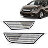 G-PLUS LED Sequential Signal Lamp Side Marker Lights Compatible with Honda Odyssey 2018 2019 2020 2021 2022 33800-THR-A01, 33850-THR-A01 Clear Lens