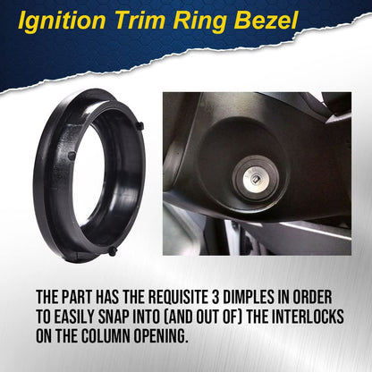 G-PLUS Ignition Trim Ring Bezel Compatible with 2019 2020 2021 Ford Ranger XL/XLT Cab Pickup (Fluorescent Color)
