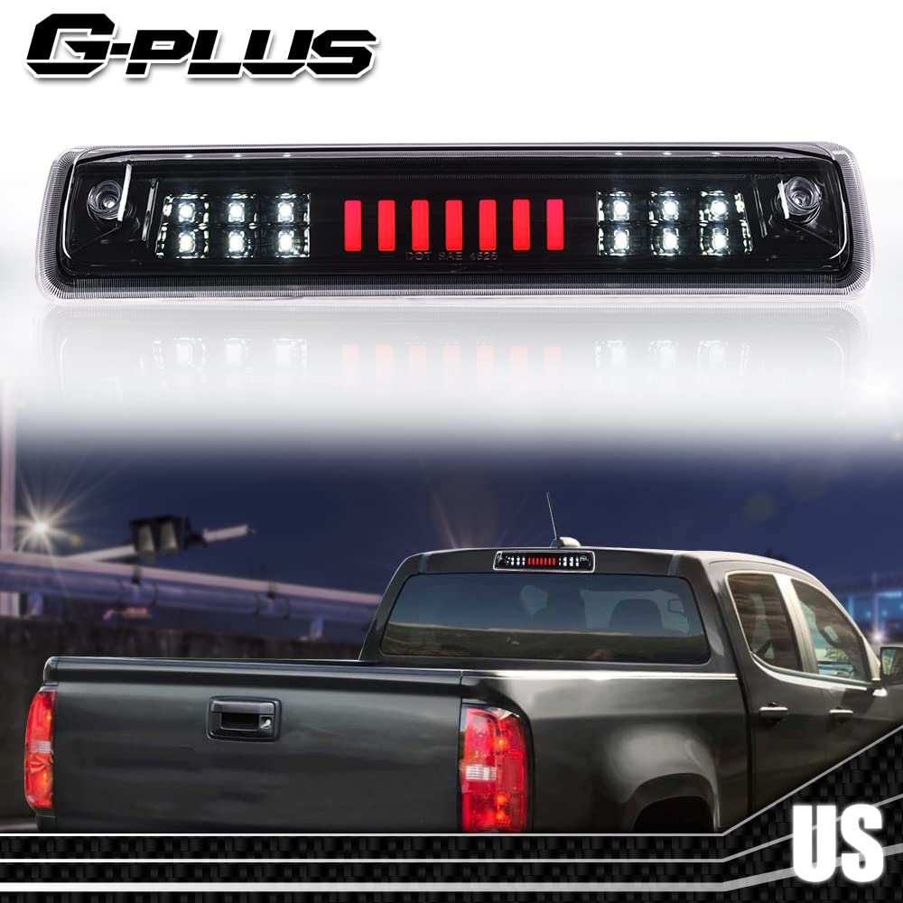 G-PLUS Rear High Mount 3RD Third I Brake Light Stop Tail light Lamp Compatible with 2015-2018 Colorado/Canyon GM25971002 52019397 Rear Cab Roof Tail Center Lamp