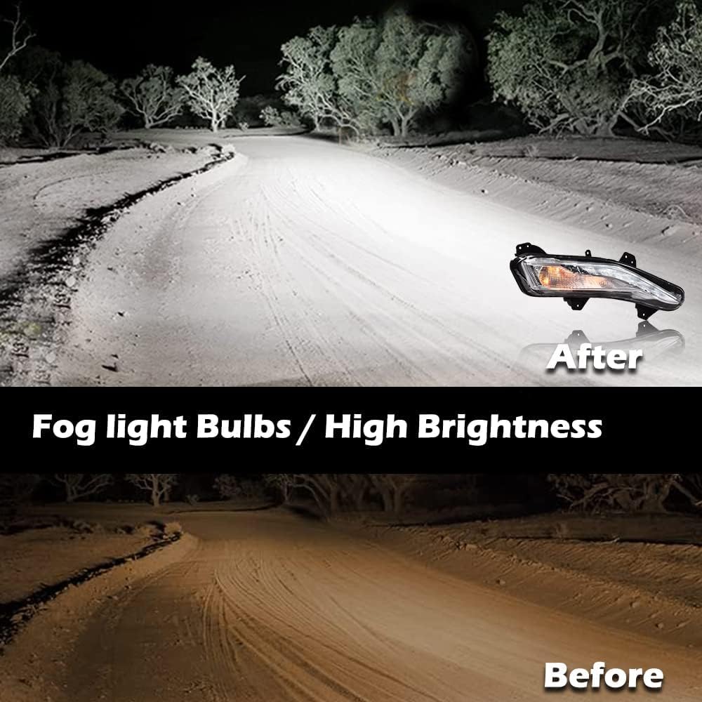 G-PLUS Front Bumper Turn Signal Lights LED DRL Fog Lamps Compatible with Chevy Malibu 2019 2020 2021 2022 84575553 84575552 Right Passenger Side Fog Lamp Bumper Turn Signal Light