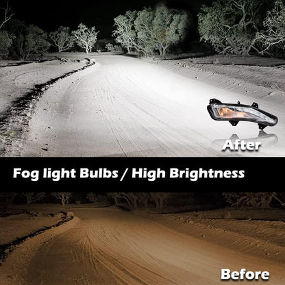 G-PLUS Front Bumper Turn Signal Lights LED DRL Fog Lamps Compatible with Chevy Malibu 2019 2020 2021 2022 84575553 84575552 Right Passenger Side Fog Lamp Bumper Turn Signal Light