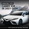 G-PLUS Front Bumper Bottom Bezel Trim Cover 3PCS, Compatible with Toyota Camry XSE SE 2021-2024, 5312406260, 5312306190