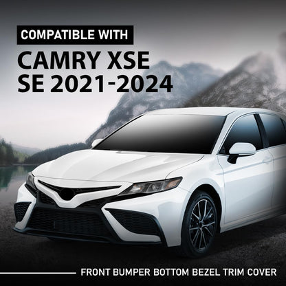 G-PLUS Front Bumper Bottom Bezel Trim Cover 3PCS, Compatible with Toyota Camry XSE SE 2021-2024, 5312406260, 5312306190