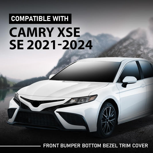 G-PLUS Front Bumper Bottom Bezel Trim Cover 3PCS, Compatible with Toyota Camry XSE SE 2021-2024, 5312406260, 5312306190