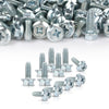G-PLUS 100 License Plate Screws Compatible with Most Vehicles,#14x 3/4" (#1620), Hex/Phillips/Flat