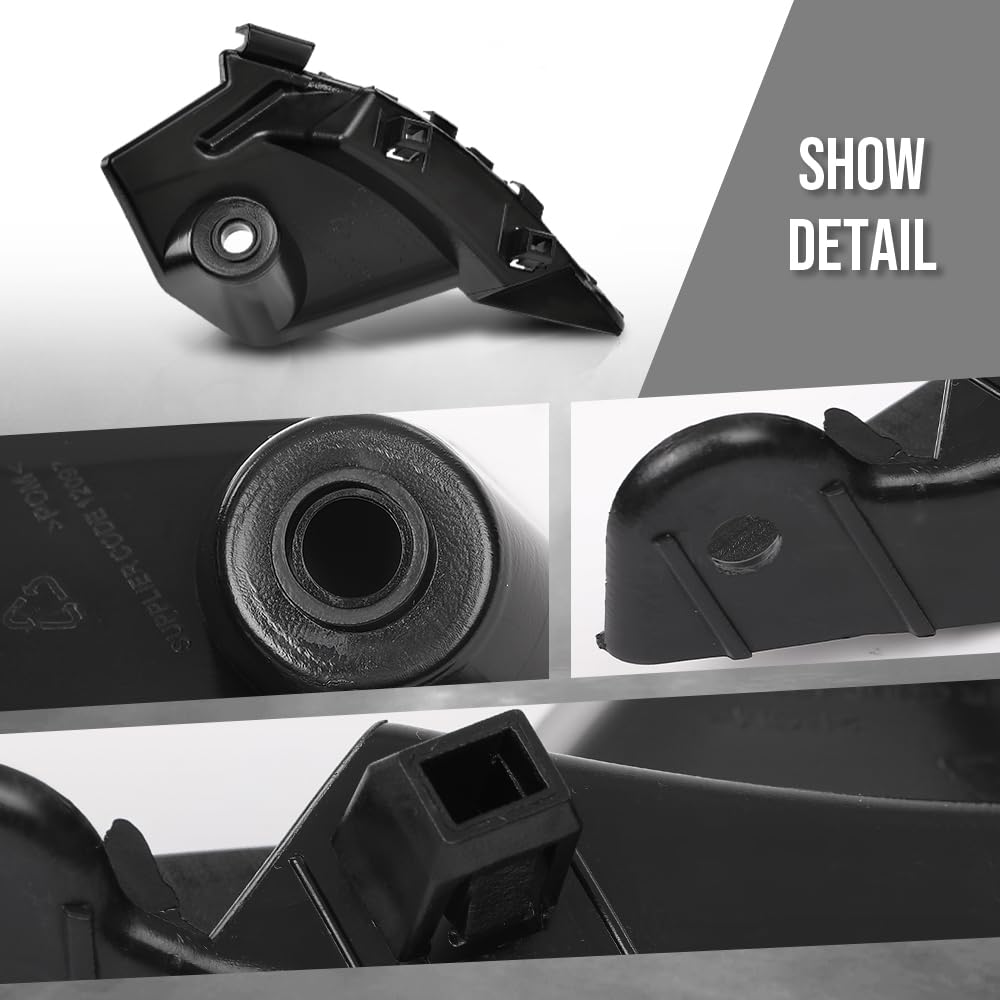 G-PLUS Bumper Bracket Front Passenger Right Side Compatible with Tesla Model X 90D 2016-2017, Fit Model X (submodel: 100D, 75D, P100D) 2018 104709300H Black