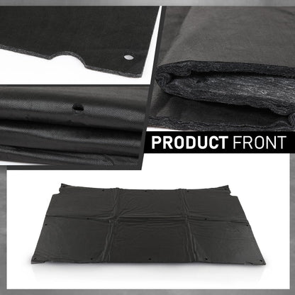 G-PLUS Hood Insulation Pad 1/2" Compatible with Chevy Caprice Impala 1991-1996 Black