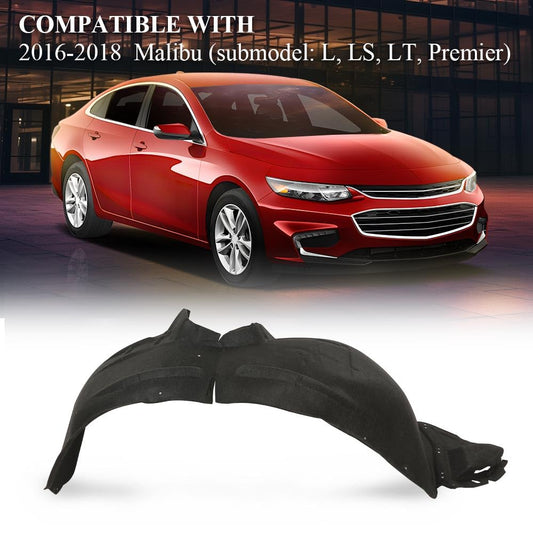 G-PLUS Front Fender Liner Right Passenger Side Compatible with Chevy Malibu (submodel: L, LS, LT, Premier) 2016-2018 84062807 GM1249279