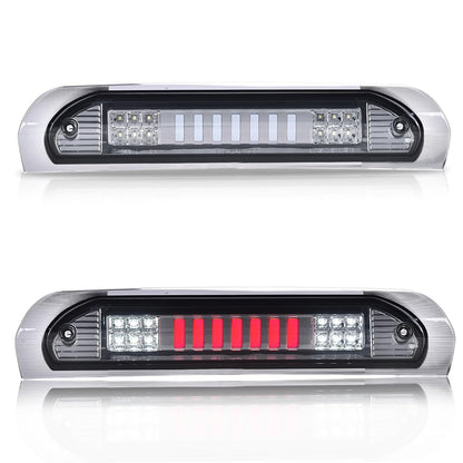G-PLUS LED Third Brake Light Compatible With 2002-08 Dodge RAM 1500/Fit 2003-2009 Dodge RAM 2500 3500 3RD LED Bar Brake/Cargo Lamp,Type I Chrome Housing Smoky Lens