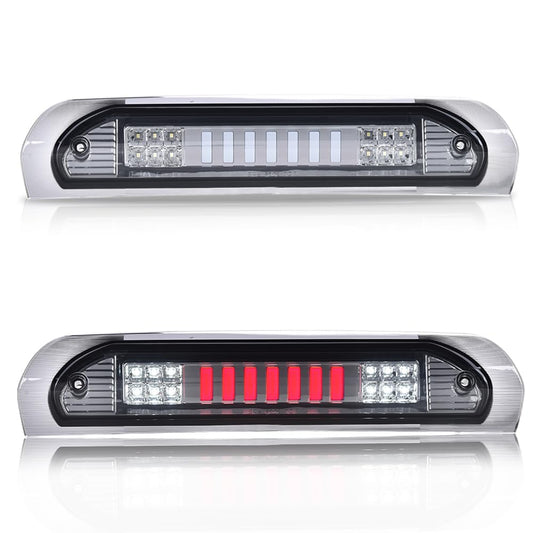 G-PLUS LED Third Brake Light Compatible With 2002-08 Dodge RAM 1500/Fit 2003-2009 Dodge RAM 2500 3500 3RD LED Bar Brake/Cargo Lamp,Type I Chrome Housing Smoky Lens