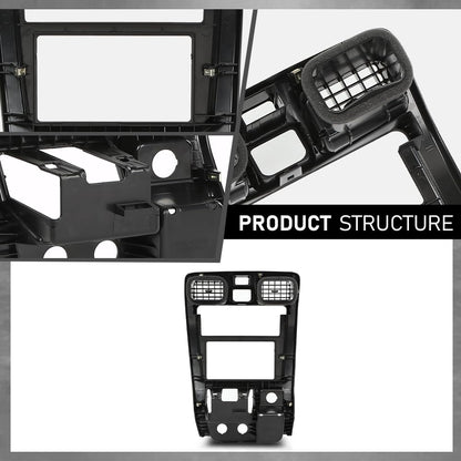 G-PLUS Center Dash Radio Climate Control Bezel Compatible with Toyota 4Runner 1999 2000 2001 2002 Black Dashboard Panel Cover Black