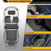 G-PLUS Floor Mats Cargo Liners Compatible with Tesla Model 3 Highland 2024 2025,6PCS TPE Floor Liner,All Weather Full Cover Protection Black Cargo Liner & Trunk Mats Full Set