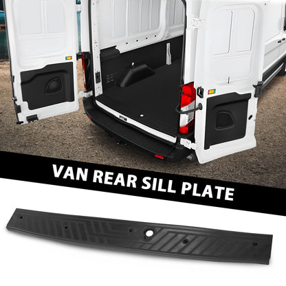 G-PLUS Rear Sill Plate Compatible with 2015-2023 Ford Transit 150 250 350 CK41-B40352-C Rear Step Pad