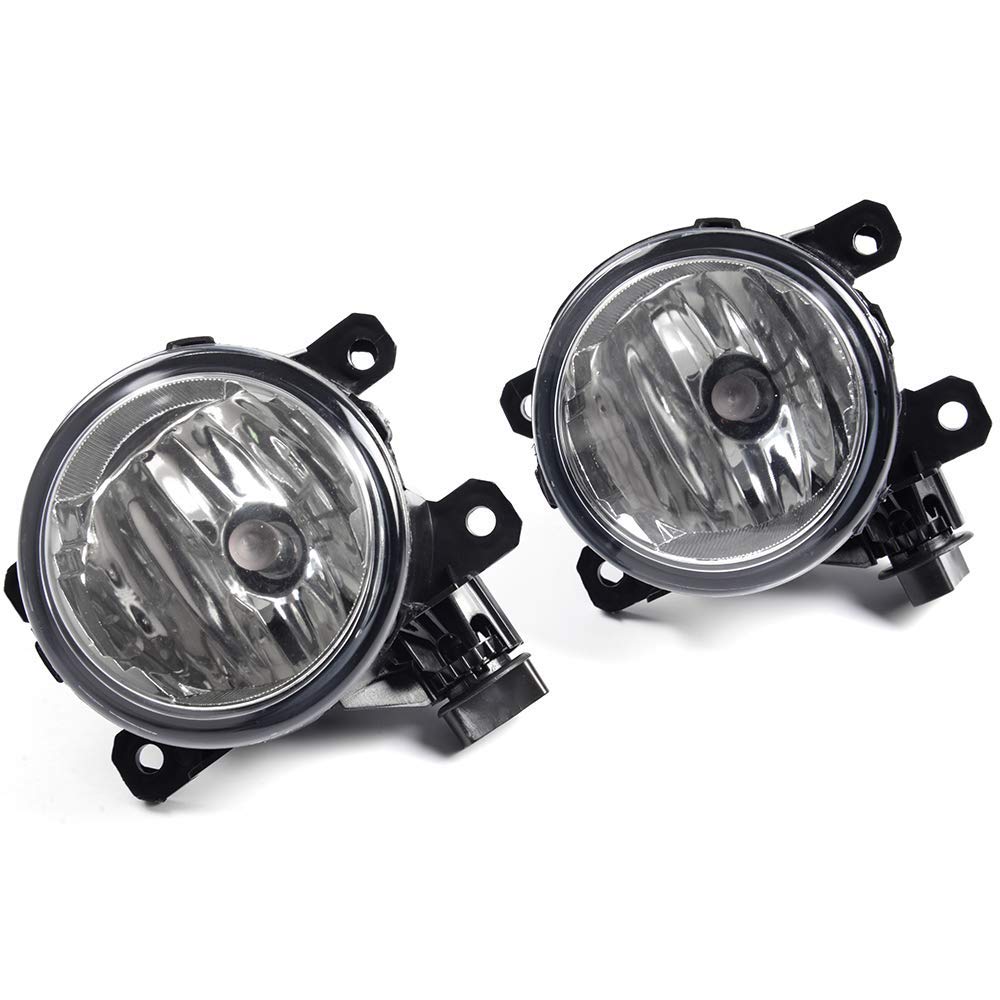 G-PLUS Front Bumper Driving Fog Light Lamps Compatible with Honda CRV CR-V 2012 2013 2014 w/Bezel & Switch Clear Lens 1 Pair