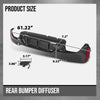 G-PLUS Rear Diffuser Compatible with BMW G30 5 Series 2017 2018 2019 2020 2021 2022 2023 Only Fit Models with M Sport Bumper Carbon Fiber Black