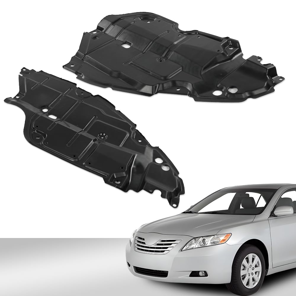 G-PLUS Engine Splash Shield Compatible with 2007-2009 Toyota Camry Hybrid 5144106060 5144206050 TO1228135 TO1228134 Engine Under Cover