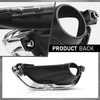 G-PLUS 2PCS Fog Light Covers Compatible with Jeep Grand Cherokee 2016 2017 2018 2019 2020 Chrome Lamp Bezel Trims 68261710AA, 68261711AA