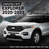 G-PLUS Front Left Lower Door Moulding Chrome Trim, Compatible with Ford Explorer 2020-2023, Driver Side