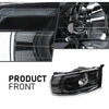 G-PLUS LED Headlights Assembly Compatible with Dodge Ram 1500 2002-2005, Fit Dodge Ram 2500 3500 2003-2005 Headlamps Assembly, Clear Lens Black Housing Clear Reflector, faros delanteros