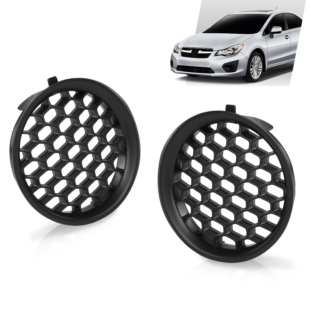 G-PLUS Fog Light Cover Grilles Left&Right Compatible with Subaru Impreza (Wagon & Sedan) 2008-2014 Black 57731FG210