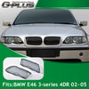 G-PLUS Headlight Headlamp Lense Smoky Lens Cover Replacement for BMW E46 4Door 320i 325i 325xi 330i 330xi 02-05 Left Right Side