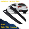 G-PLUS Rear Window Spoiler Side Wing Trim Cover Compatible with 2015-2017 BMW 1 Series F20 (Carbon Black)