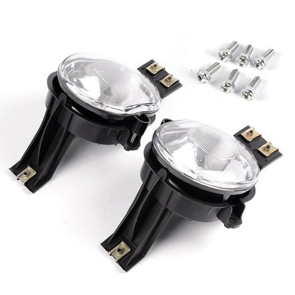 G-PLUS Compatible with Dodge Ram 1500 02-08 / Compatible with Dodge ram 2500 ram 3500 03-09 / Compatible with Dodge Durango 04-06 Glass Bumper Fog Lights Driving Lamps+Bezel