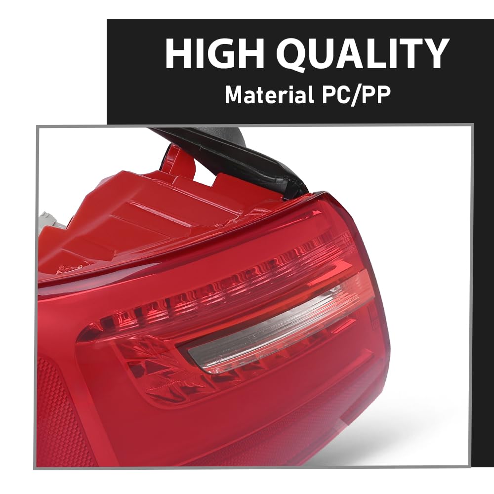 G-PLUS LED Tail Light Assembly Rear Brake Lamp Left Compatible with Audi A6 C7 2012-2016,Not Fit for S Line/TDI / S6 Model 4G5945093A Luces Traseras Faros Traseros