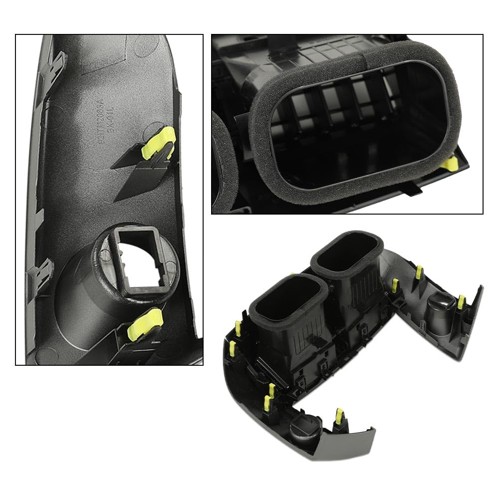 G-PLUS Center Dash A/C Heater Air Vent Cover Trim Bezel Switch Compatible with Toyota Rav4 2006-2012 Dashboard Air Vent Panel