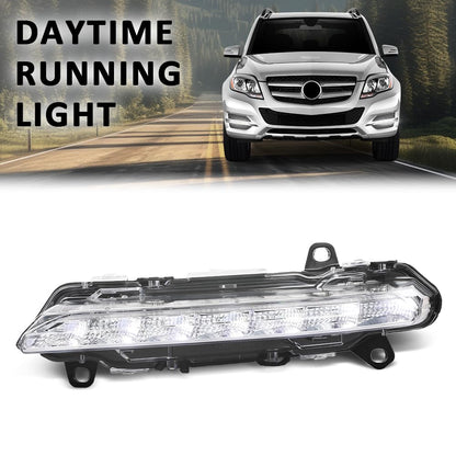 G-PLUS LED Left Fog Light DRL Daytime Running Lamps, Compatible with W204 X204 W216 W218 W221 W251 2008-2014, LH Driver Side, 2218201756, A2218201756