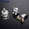 30 Row AN10-10AN Universal Aluminum Engine Transmission Oil Cooler Kit + Oil Filter Relocation Kit Silver