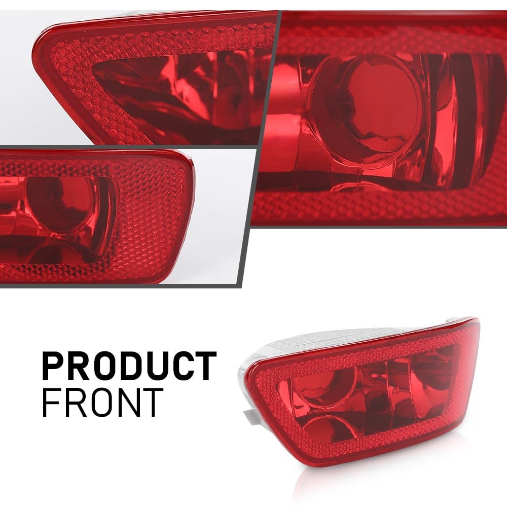 G-PLUS Fog Tail Brake Lights Compatible with Jeep Compass 2011-2016,Compatible with Jeep Grand Cherokee 2011-2021 (not fits Jeep Cherokee),Compatible with Dodge Journey 2012-2020 57010716AC