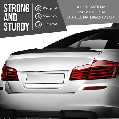 G-PLUS Rear Trunk Spoiler Wing Compatible with BMW 5 Series F10 F18 4 Door Sedan Model 2011-2016 Fit BMW F10 M5 Sedan 2011-2016 Will Not Fit Wagon Model Glossy Black