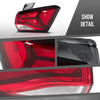 G-PLUS Outer Left+Right Side Tail Light Assembly Rear Brake Lamp Taillight Pair Compatible with Chevy Equinox 2022-2024 85608640, 85132582 Red
