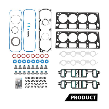 G-PLUS Head Gasket Set Compatible with Chevy Silverado Express Suburban GMC Sierra Yukon 6.0L 6.2L 2007-2019, for Cadillac Escalade 2009, for Hummer H2 2008-2009, HS26192PT-5
