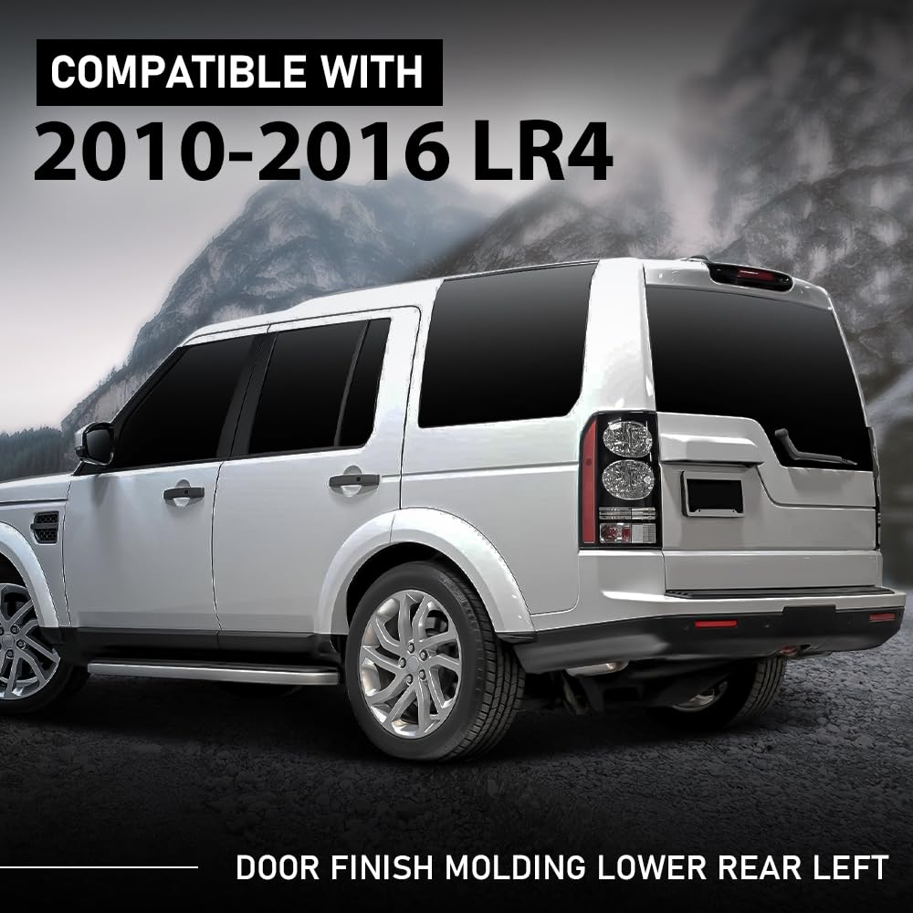 G-PLUS Finish Molding Lower Rear Left Compatible with LR3 Discovery 3 2005-2009,Fit LR4 Discovery 4 2010-2016 LR010624