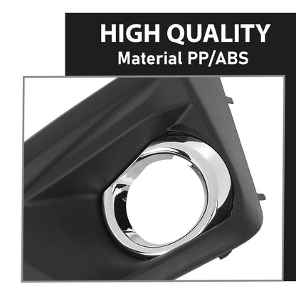 G-PLUS Front Fog Light Bezel Set W/Glossy Black Trim Compatible with Subaru Impreza 2012-2014 57731FJ020