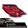 G-PLUS Rear Bumper Reflectors Stop Brake Light Compatible with RX270 RX350 2010-2015/ RX450H 2009-2015 Reverse Light Rear Bumper Side Marker Reflector Tail Lights Right
