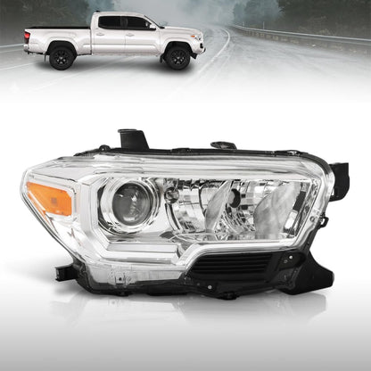G-PLUS Headlight Assembly Right Side Compatible with Toyota Tacoma SR Crew Cab/Extend Cab Pickup 2019-2023 White
