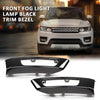 G-PLUS Pair Front Fog Light Lamp Trim Bezel Black Compatible with Land Rover Range Rover Sport Without SVR 2014-2017