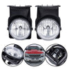 G-PLUS Bumper Fog Lights Compatible With GMC Sierra 1500 2500 3500 2003-2006 Pickup Clear Driving Fog Lamps W/o Wiring Kit Left+Right Side