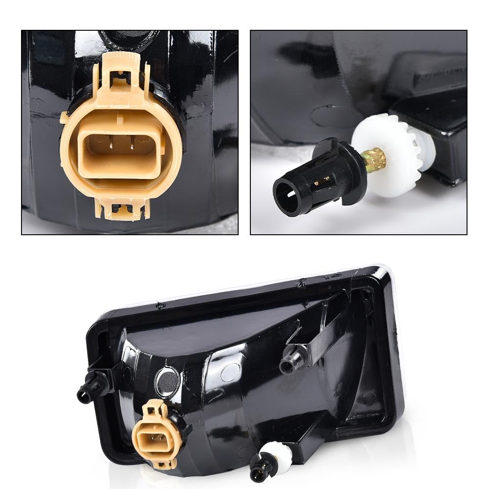 G-PLUS Front Bumper Fog Lights W/Bulbs Compatible With Chevy Silverado/Tahoe/Fit Suburban 2007-2015 Left & Right Driving Fog Lamp Accessories Neblineros Para Autos Delantero Faros Antiniebla