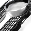 Diamond Style Front Bumper Grille Hood Grill Trim Shell Compatible with W205 C Class C250 C300 C400 C450 AMG Sport 2015 2016 2017 2018 (With Camera Hole)