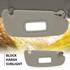 G-PLUS Beige Sun Visor LH Driver & RH Passenger Side 1 Pair Compatible with 2002-2009 Dodge Ram 1500 2500 3500 (Only the Passenger Side with a Mirror)