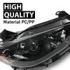 G-PLUS Headlights Projector Fit Mazda CX-5 (submodel: Grand Touring, GS, GT, GX, Sport, Touring) 2013-2016,Headlamps Clear Lens Black Housing Amber Reflector Left & Right,faros delanteros